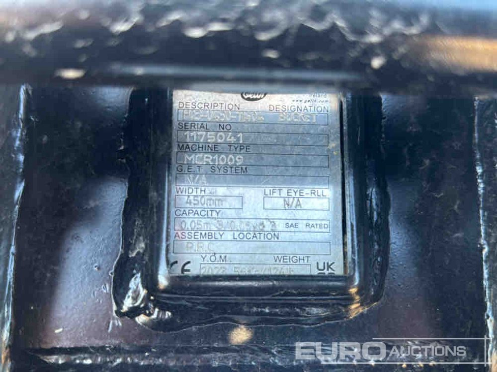 Geith Digging Bucket H03-0450-11404 to suit MCR1009 (S/Ns 1175041, 1175042) (2 of) - Žlica: slika 5 Geith Digging Bucket H03-0450-11404 to suit MCR1009 (S/Ns 1175041, 1175042) (2 of) - Žlica: slika 5