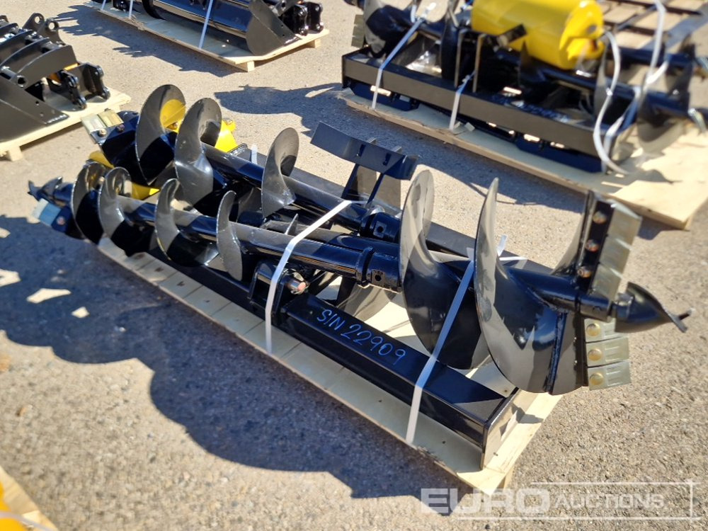 Unused 2025 Captok Skidsteer Auger, 8" Alloy Auger, 12"/16" Auger Rod / Ahoyadores - Priključek za Mini nakladalec: slika 1 Unused 2025 Captok Skidsteer Auger, 8" Alloy Auger, 12"/16" Auger Rod / Ahoyadores - Priključek za Mini nakladalec: slika 1
