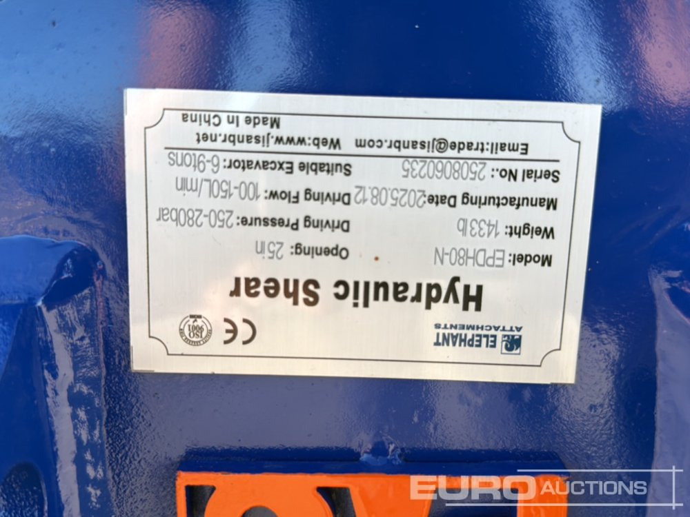 Unused 2025 Elephant EPDH80-N - Priključek za Bager: slika 5 Unused 2025 Elephant EPDH80-N - Priključek za Bager: slika 5