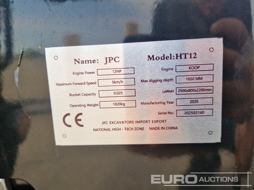 Mini bager Unused 2025 JPC HT 12: slika 49