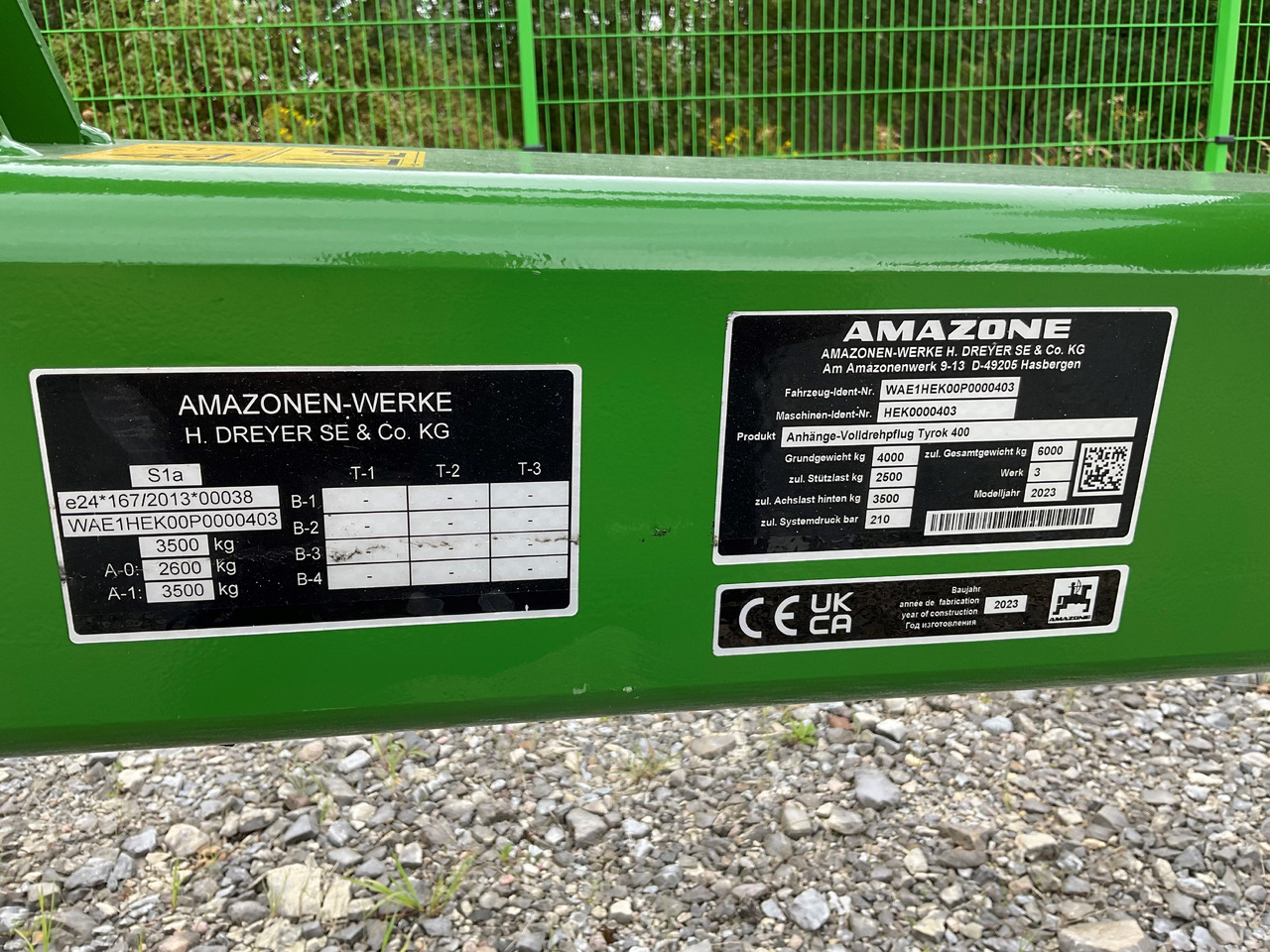 Amazone Tyrok 400 OL V 7 1 100 - Plug: slika 2 Amazone Tyrok 400 OL V 7 1 100 - Plug: slika 2