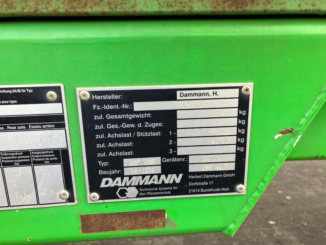 Dammann Profi- Class 5000 Liter Typ AN - Škropilnica: slika 2 Dammann Profi- Class 5000 Liter Typ AN - Škropilnica: slika 2