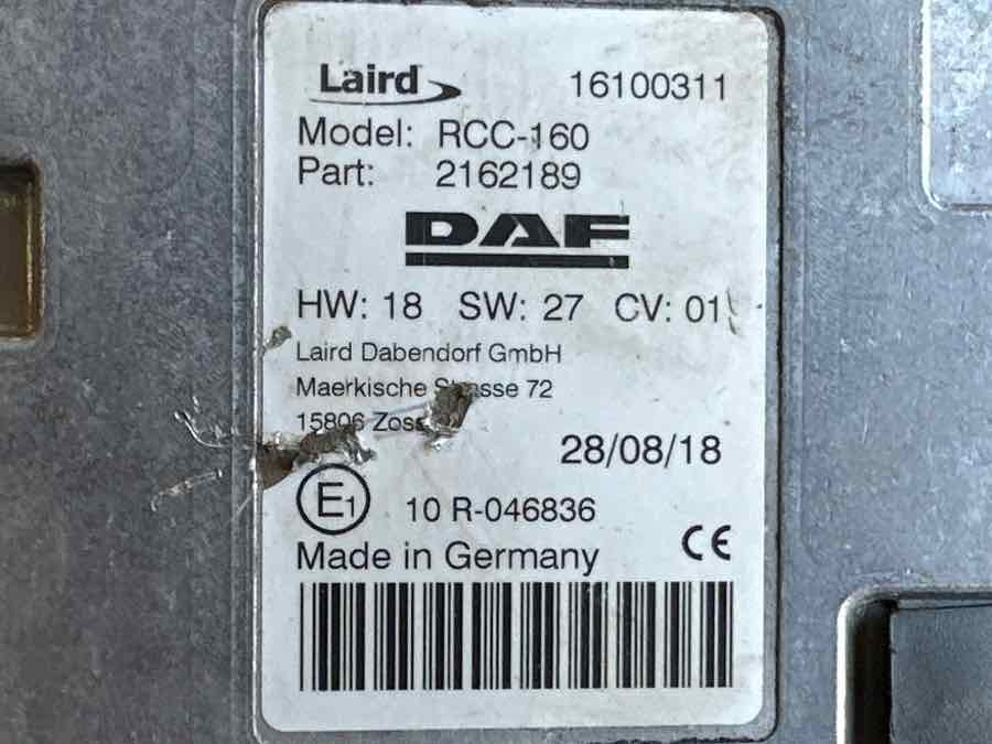DAF ECU TELEFON 2162189 - Električni sistem za Tovornjak: slika 2 DAF ECU TELEFON 2162189 - Električni sistem za Tovornjak: slika 2