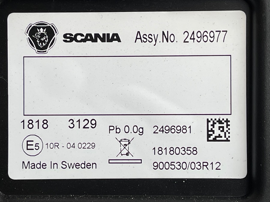 SCANIA INSTRUMENT CLUSTER 2994191 - Električni sistem za Tovornjak: slika 2 SCANIA INSTRUMENT CLUSTER 2994191 - Električni sistem za Tovornjak: slika 2