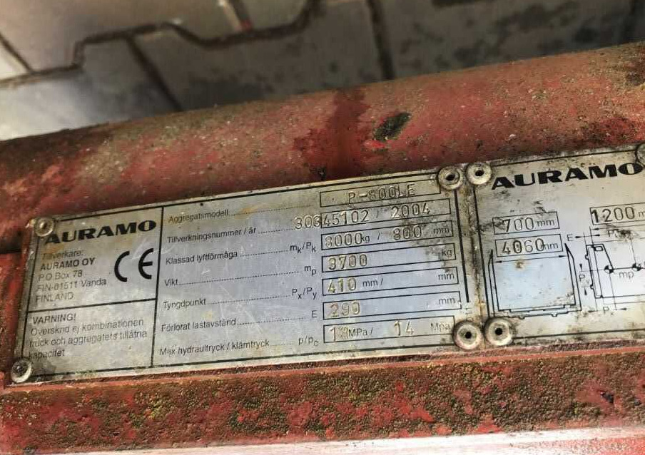 Auramo P-800LE - Sponka za Viličar: slika 4 Auramo P-800LE - Sponka za Viličar: slika 4