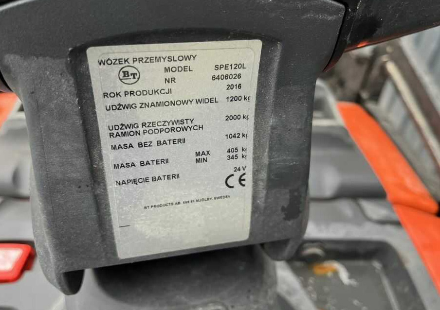 BT SPE120L - Stroj za zlaganje: slika 4 BT SPE120L - Stroj za zlaganje: slika 4