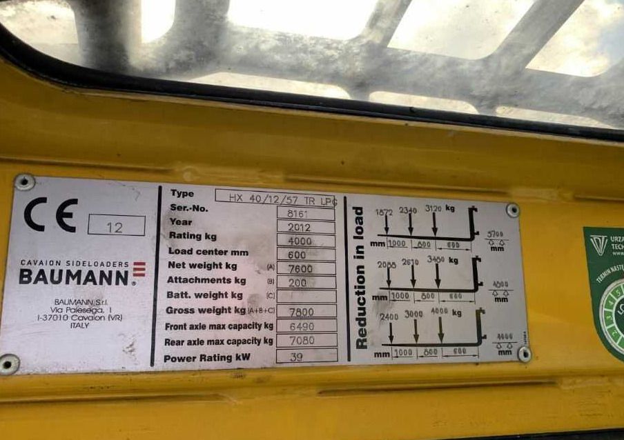 Baumann HX40/12/57TR - Bočni nakladalnik: slika 4 Baumann HX40/12/57TR - Bočni nakladalnik: slika 4