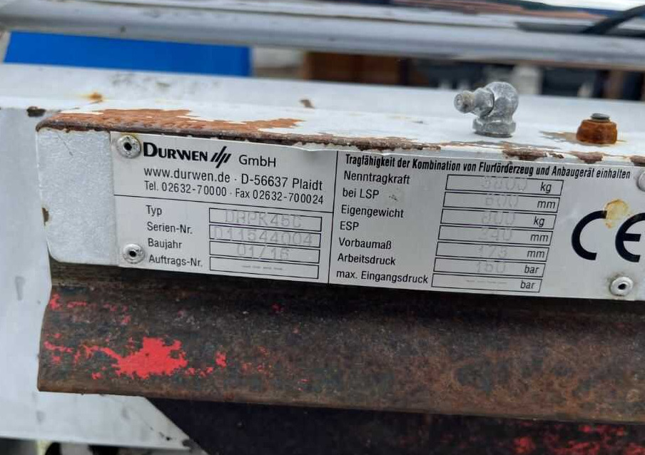 Durwen DRPK45C - Vilice za Viličar: slika 5 Durwen DRPK45C - Vilice za Viličar: slika 5