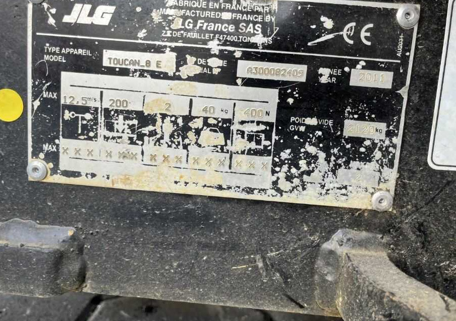 JLG Toucan 8E - Teleskopska dvižna ploščad: slika 4 JLG Toucan 8E - Teleskopska dvižna ploščad: slika 4