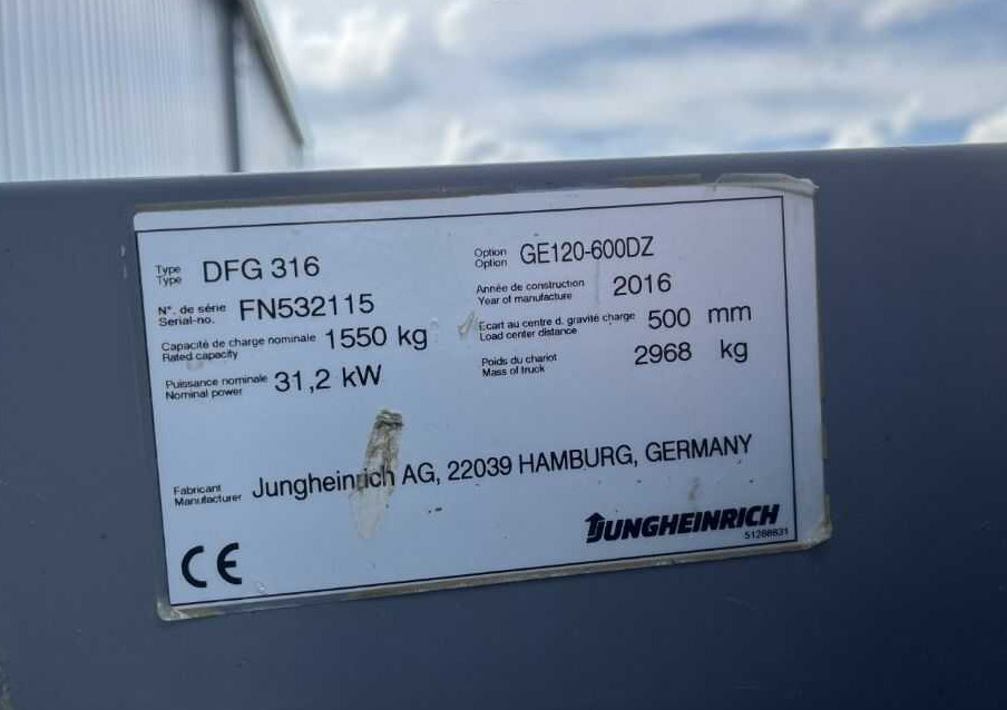 Jungheinrich DFG316 - Diesel viličar: slika 4 Jungheinrich DFG316 - Diesel viličar: slika 4