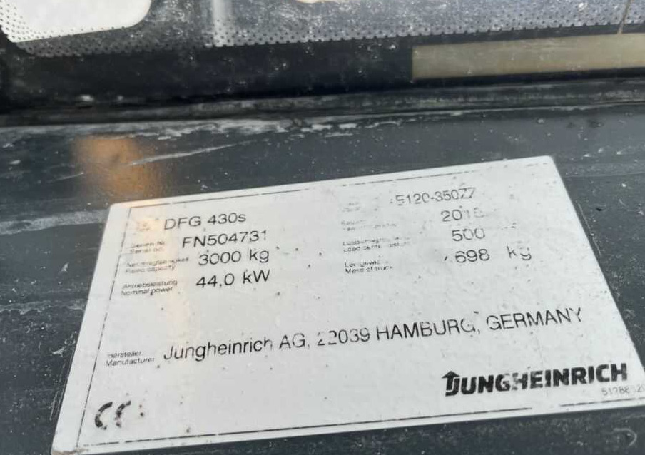 Jungheinrich DFG430s - Diesel viličar: slika 4 Jungheinrich DFG430s - Diesel viličar: slika 4
