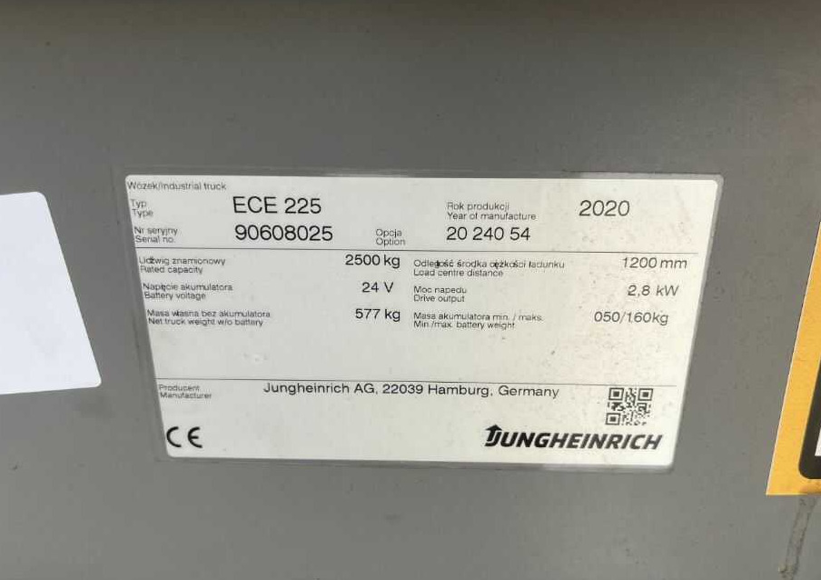 Jungheinrich ECE225 - Stroj za pripravo blaga: slika 4 Jungheinrich ECE225 - Stroj za pripravo blaga: slika 4