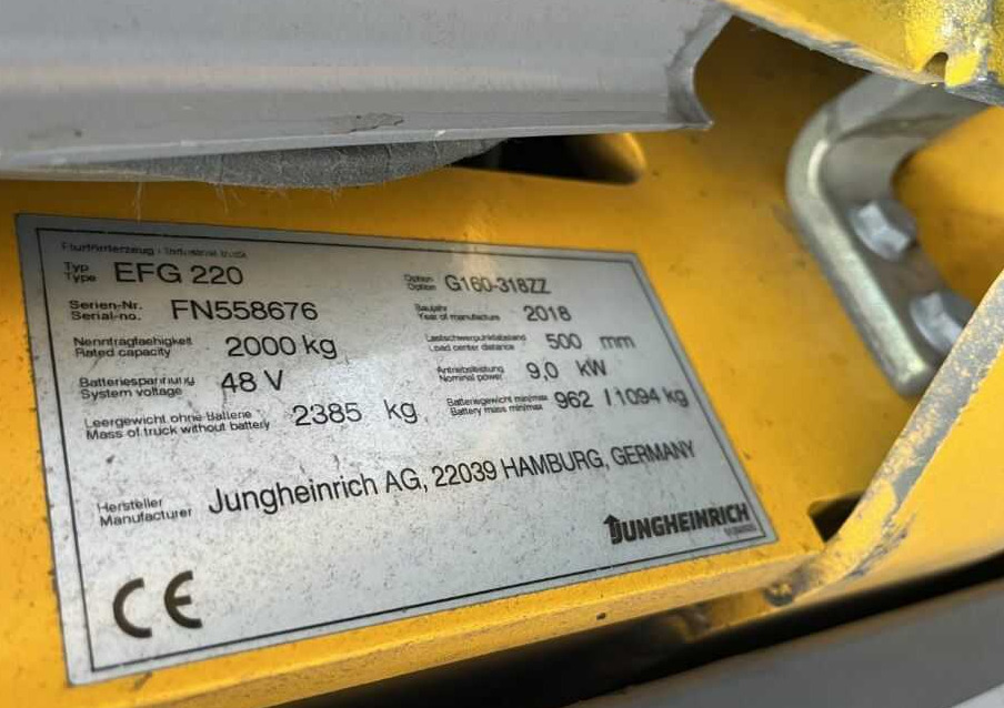 Jungheinrich EFG220 - Električni viličar: slika 4 Jungheinrich EFG220 - Električni viličar: slika 4