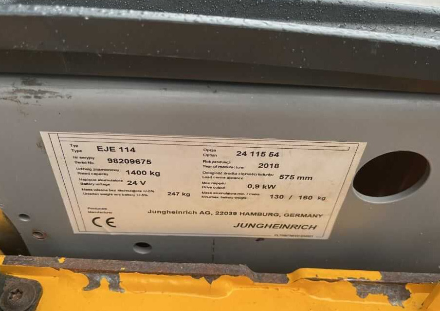 Jungheinrich EJE114 - Paletni viličar: slika 4 Jungheinrich EJE114 - Paletni viličar: slika 4