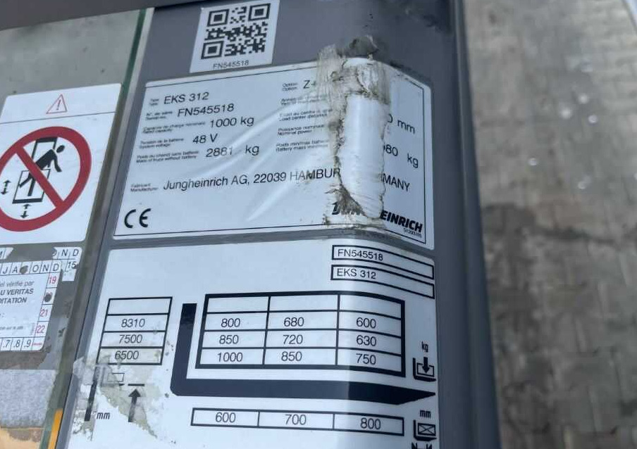 Jungheinrich EKS312 - Stroj za pripravo blaga: slika 4 Jungheinrich EKS312 - Stroj za pripravo blaga: slika 4