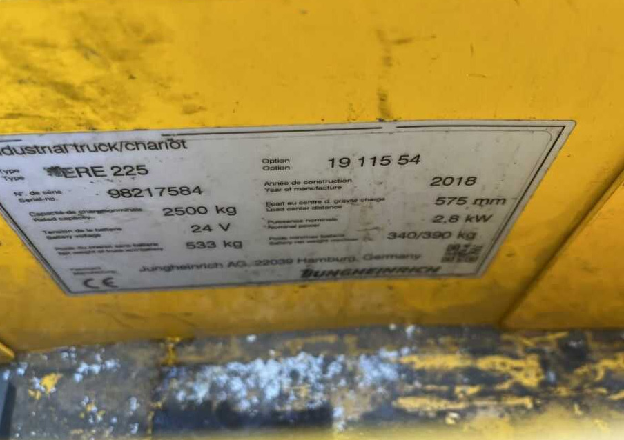 Jungheinrich ERE225 - Paletni viličar: slika 4 Jungheinrich ERE225 - Paletni viličar: slika 4