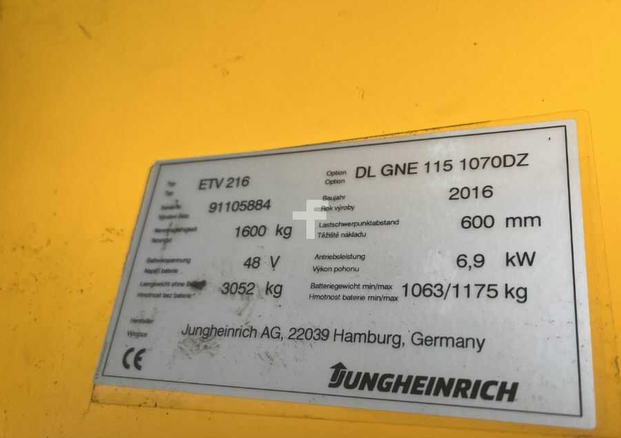 Jungheinrich ETV216 - Viličar s pomičnim teleskopom: slika 4 Jungheinrich ETV216 - Viličar s pomičnim teleskopom: slika 4