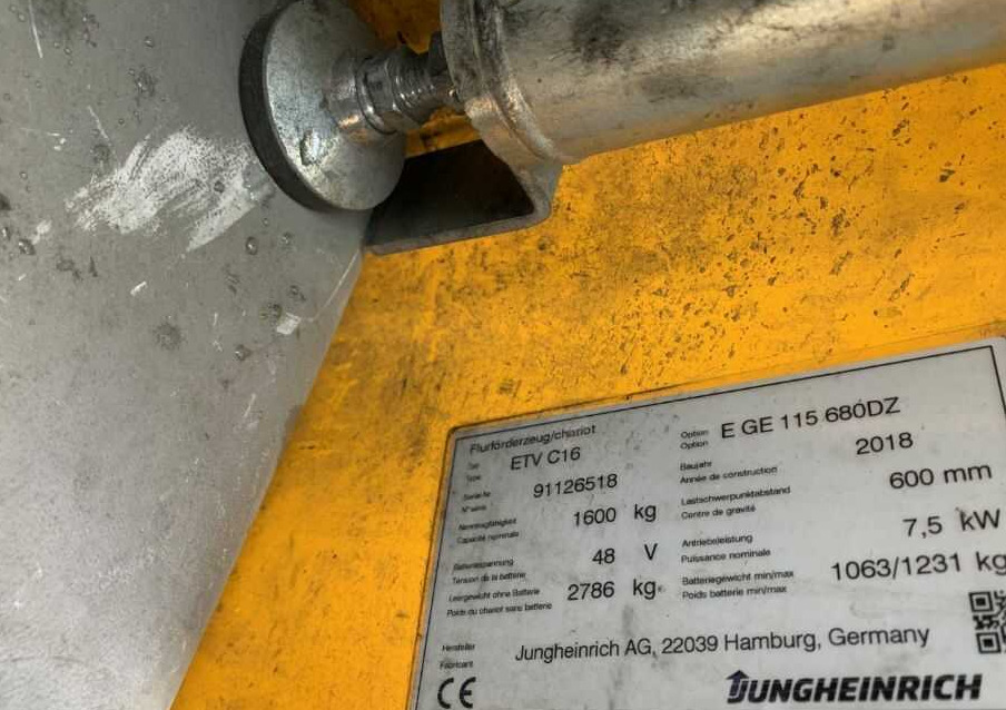 Jungheinrich ETVC16 - Viličar s pomičnim teleskopom: slika 4 Jungheinrich ETVC16 - Viličar s pomičnim teleskopom: slika 4