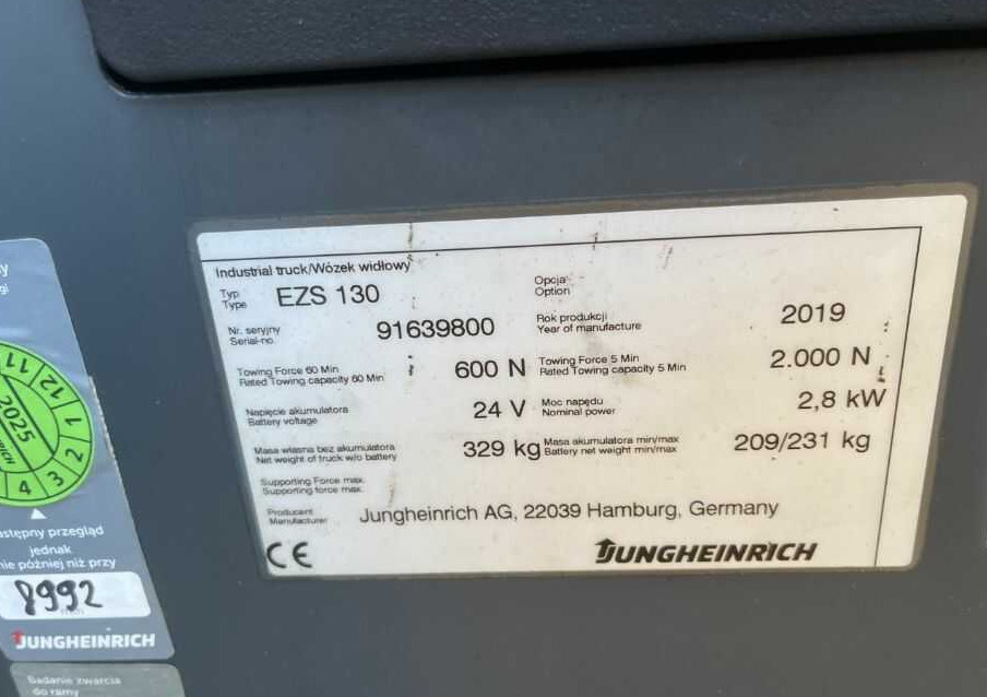Jungheinrich EZS130 - Vlečni traktor: slika 4 Jungheinrich EZS130 - Vlečni traktor: slika 4