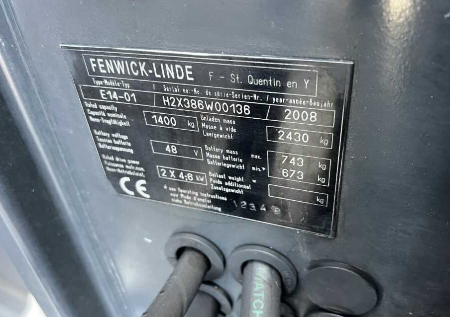 Linde E14-01 - Električni viličar: slika 4 Linde E14-01 - Električni viličar: slika 4