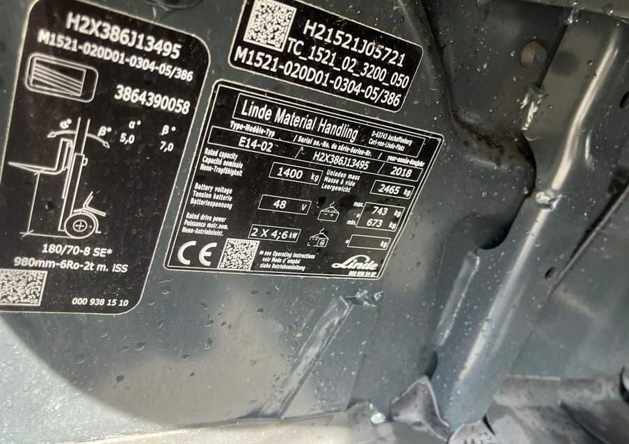 Linde E14-02 - Električni viličar: slika 4 Linde E14-02 - Električni viličar: slika 4