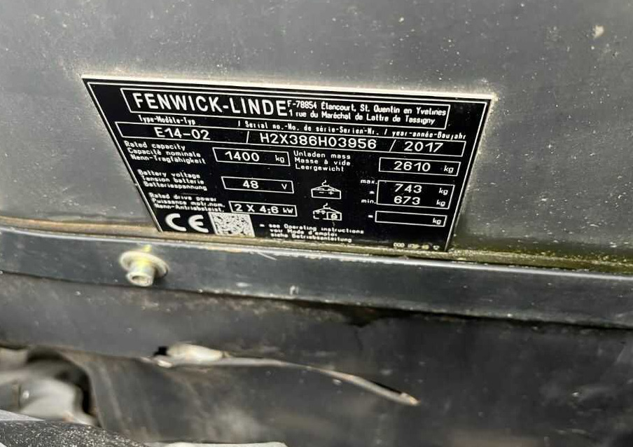 Linde E14-02 - Električni viličar: slika 4 Linde E14-02 - Električni viličar: slika 4