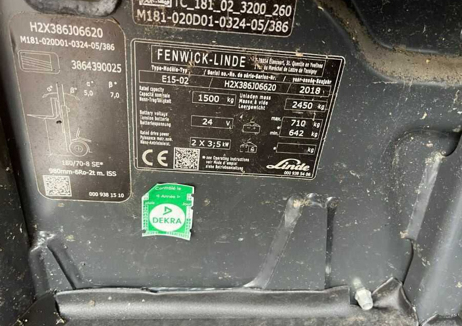 Linde E15-02 - Električni viličar: slika 4 Linde E15-02 - Električni viličar: slika 4