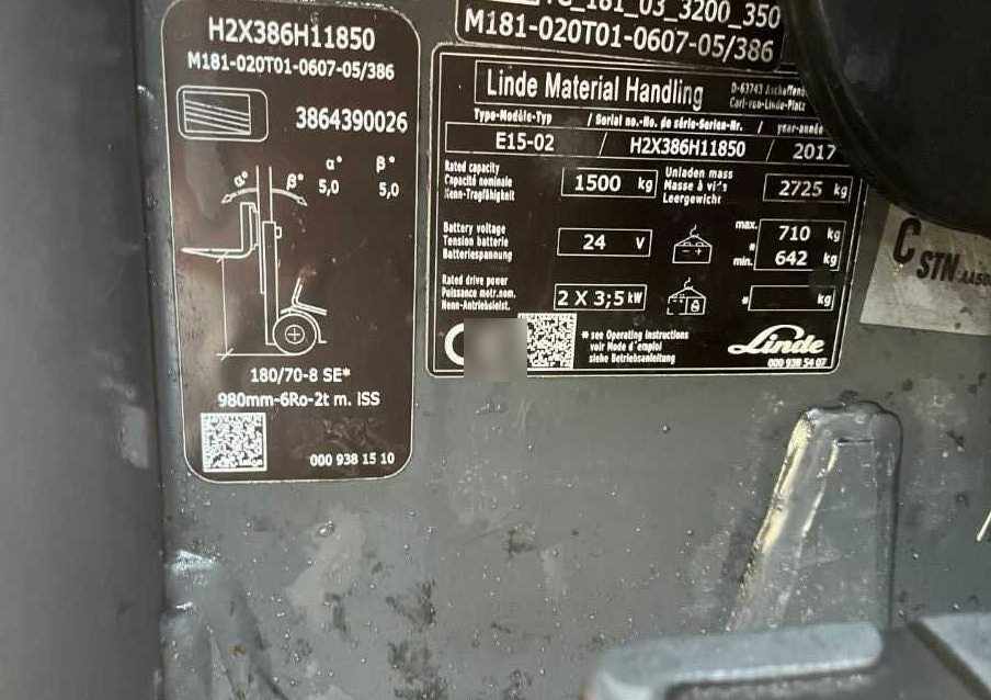 Linde E15-02 - Električni viličar: slika 4 Linde E15-02 - Električni viličar: slika 4
