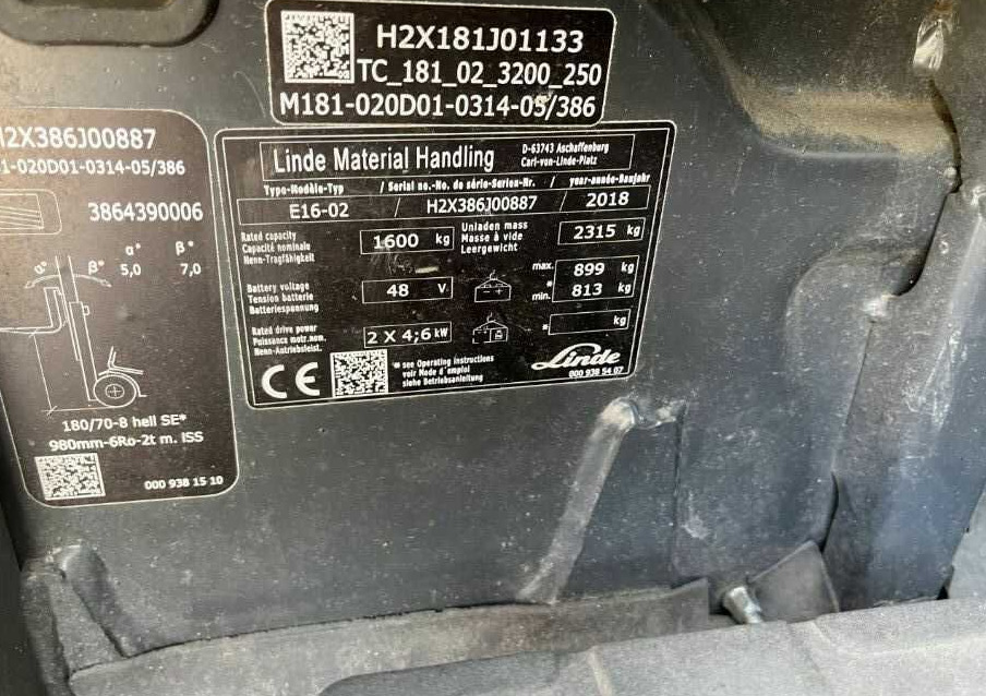 Linde E16-02 - Električni viličar: slika 4 Linde E16-02 - Električni viličar: slika 4