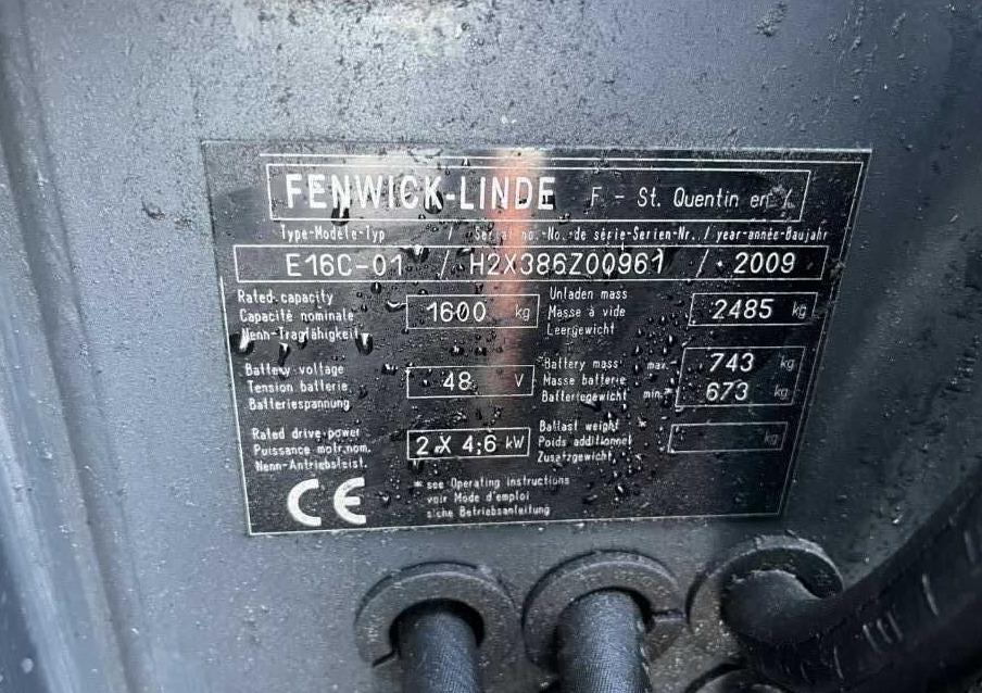 Linde E16C-01 - Električni viličar: slika 4 Linde E16C-01 - Električni viličar: slika 4