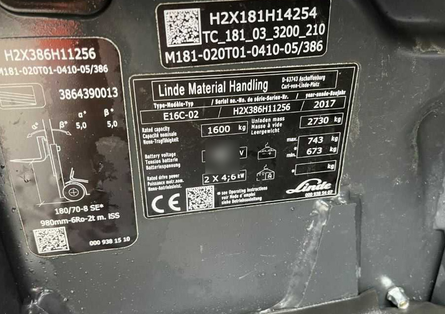 Linde E16C-02 - Električni viličar: slika 4 Linde E16C-02 - Električni viličar: slika 4