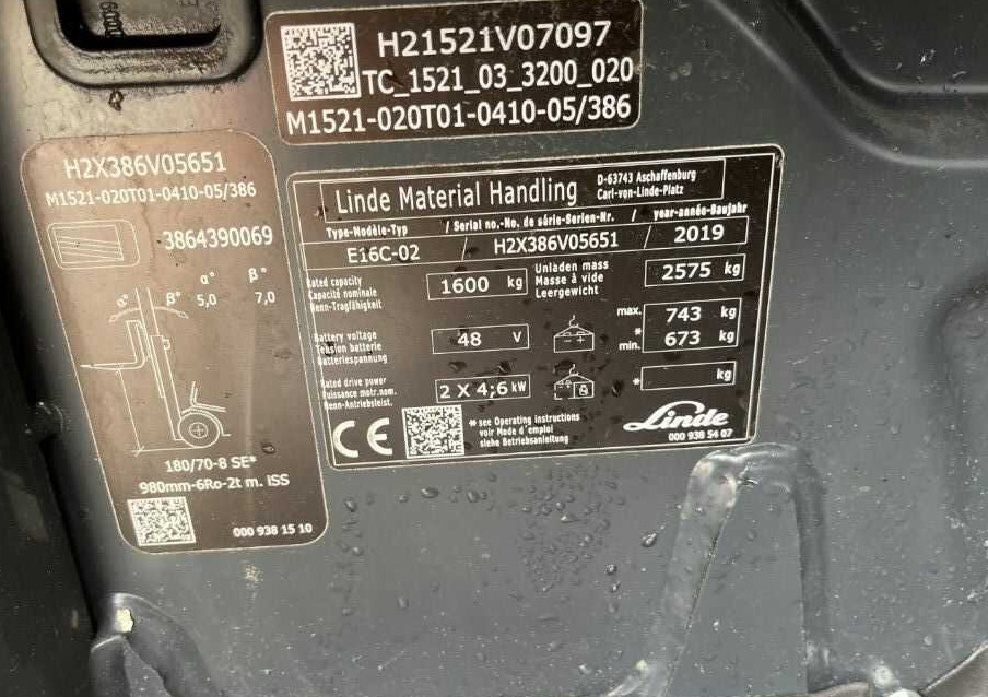 Linde E16C-02 - Električni viličar: slika 4 Linde E16C-02 - Električni viličar: slika 4