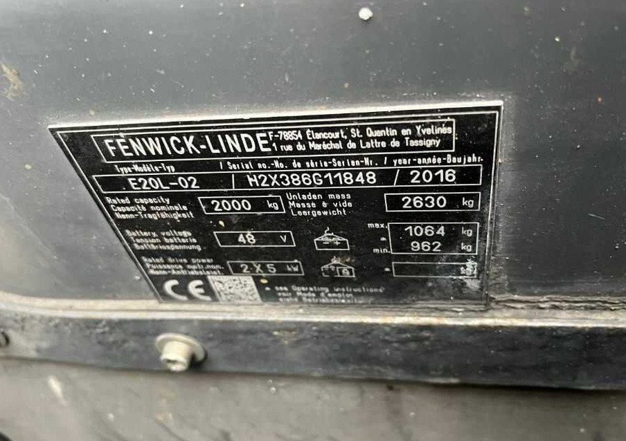Linde E20L-02 - Električni viličar: slika 4 Linde E20L-02 - Električni viličar: slika 4