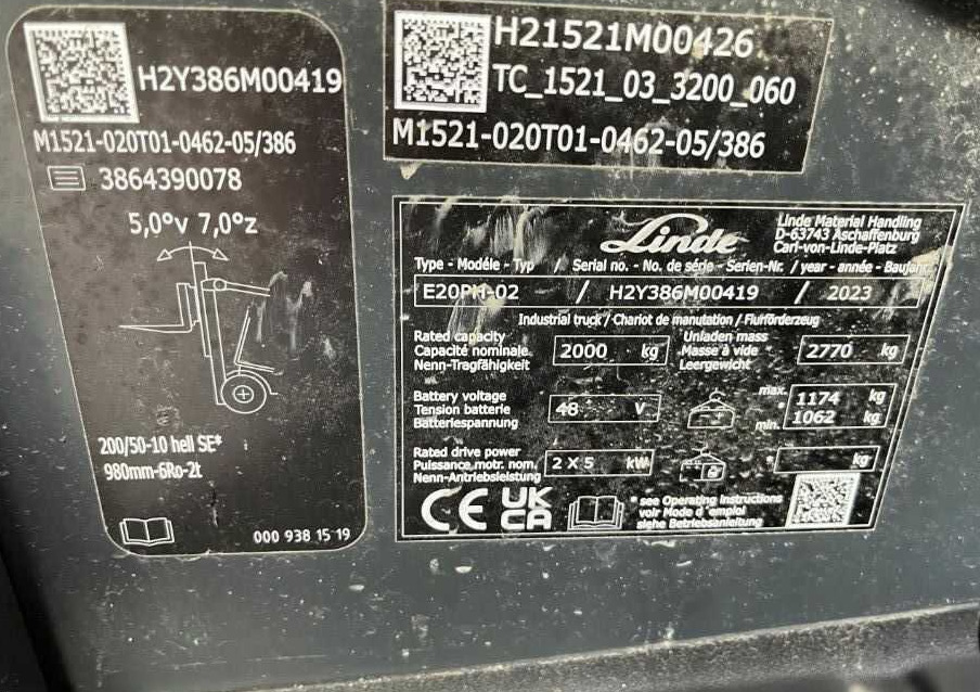 Linde E20PH-02 - Električni viličar: slika 4 Linde E20PH-02 - Električni viličar: slika 4