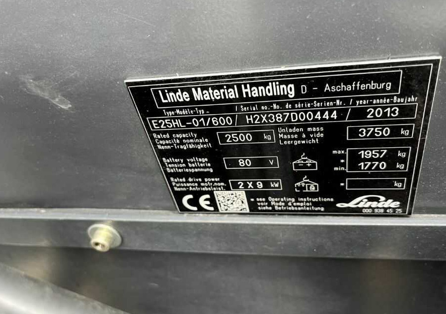 Linde E25HL-01/600 - Električni viličar: slika 4 Linde E25HL-01/600 - Električni viličar: slika 4