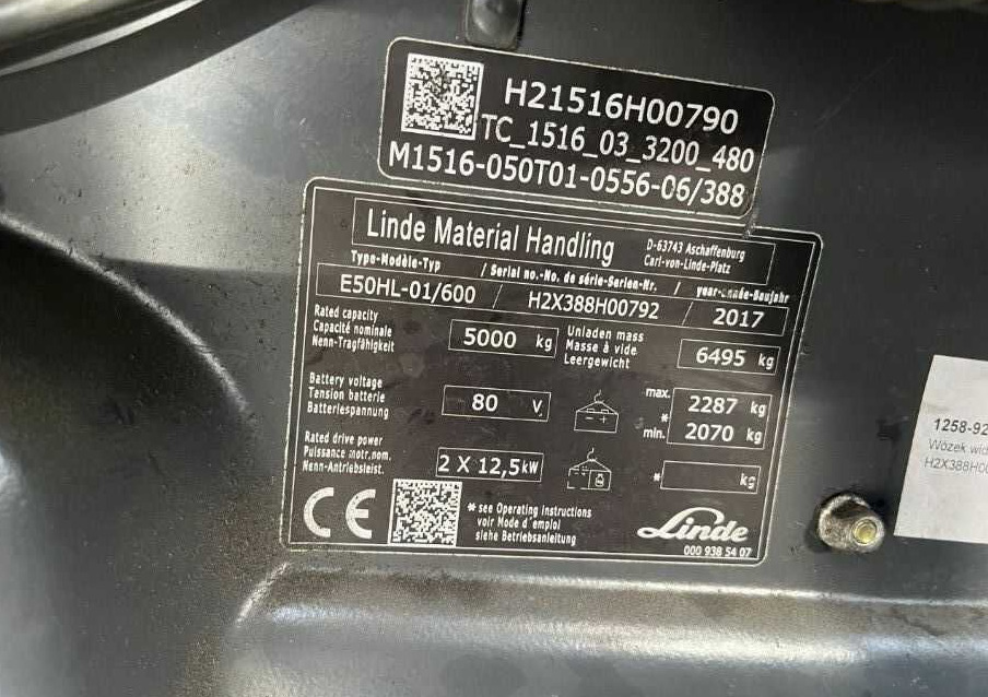 Linde E50HL-01/600 - Električni viličar: slika 4 Linde E50HL-01/600 - Električni viličar: slika 4
