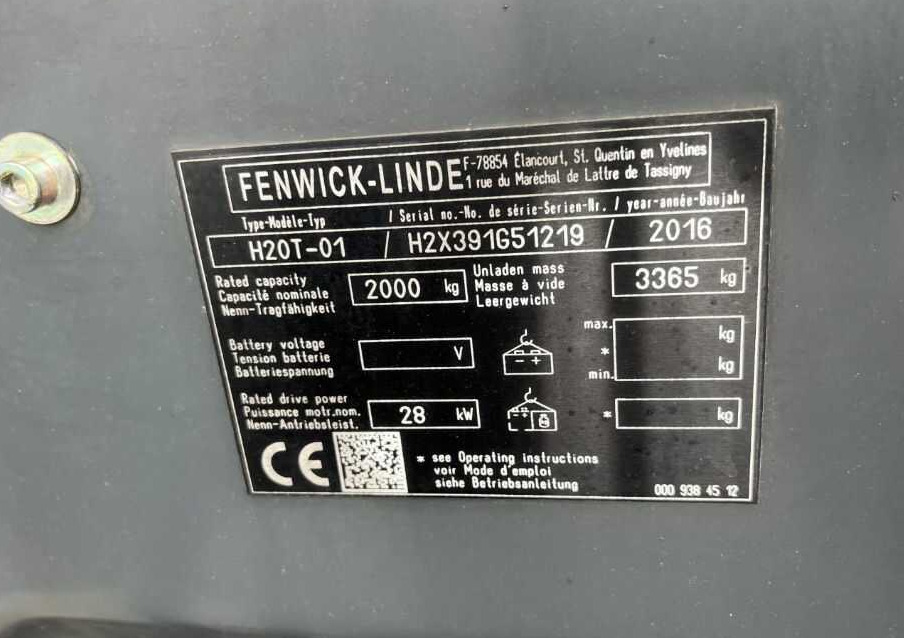 Linde H20T-01 - Plinski viličar: slika 4 Linde H20T-01 - Plinski viličar: slika 4