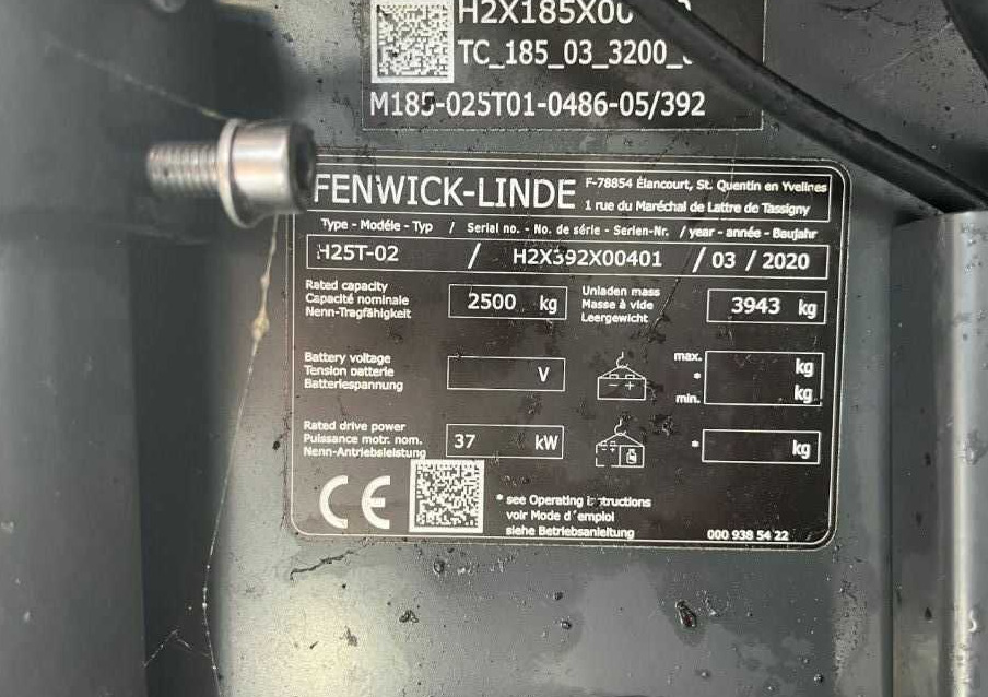 Linde H25T-02 - Plinski viličar: slika 4 Linde H25T-02 - Plinski viličar: slika 4