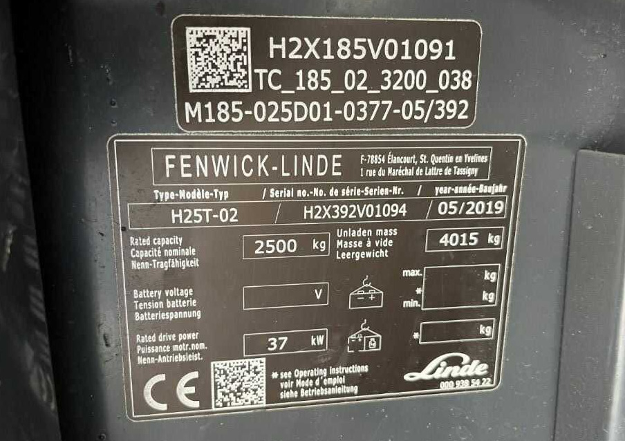 Linde H25T-02 - Plinski viličar: slika 4 Linde H25T-02 - Plinski viličar: slika 4