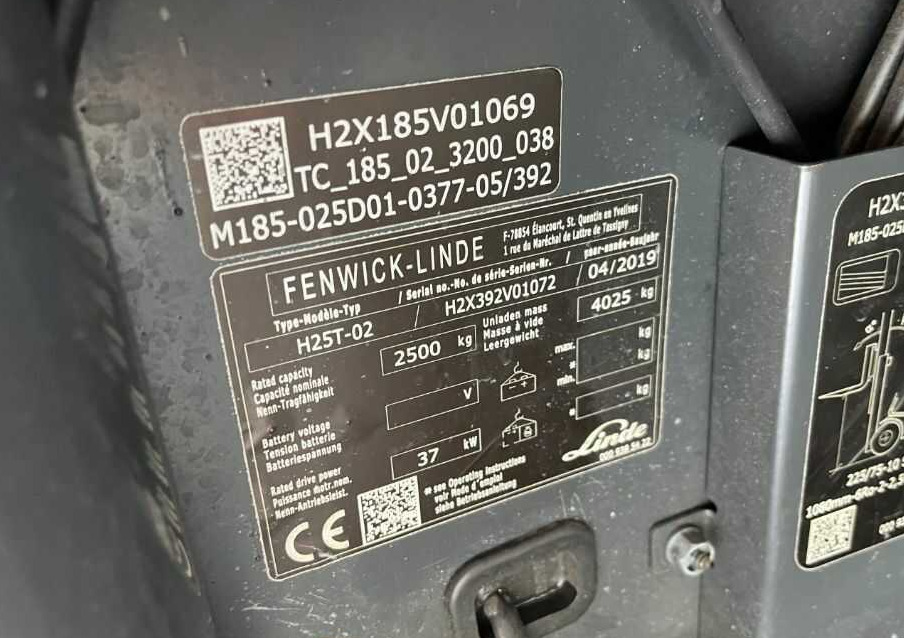 Linde H25T-02 - Plinski viličar: slika 4 Linde H25T-02 - Plinski viličar: slika 4