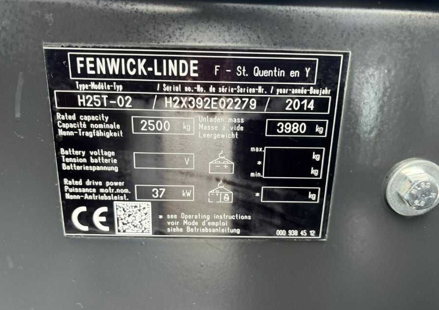 Linde H25T-02 - Plinski viličar: slika 3 Linde H25T-02 - Plinski viličar: slika 3