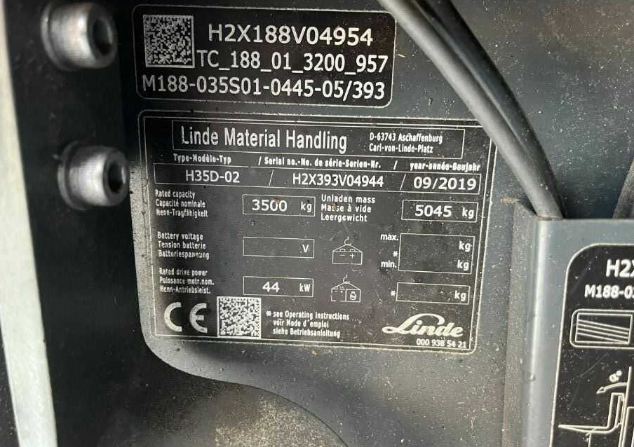Linde H35D-02 - Diesel viličar: slika 4 Linde H35D-02 - Diesel viličar: slika 4