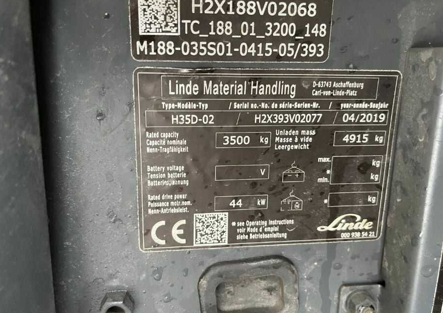 Linde H35D-02 - Diesel viličar: slika 4 Linde H35D-02 - Diesel viličar: slika 4
