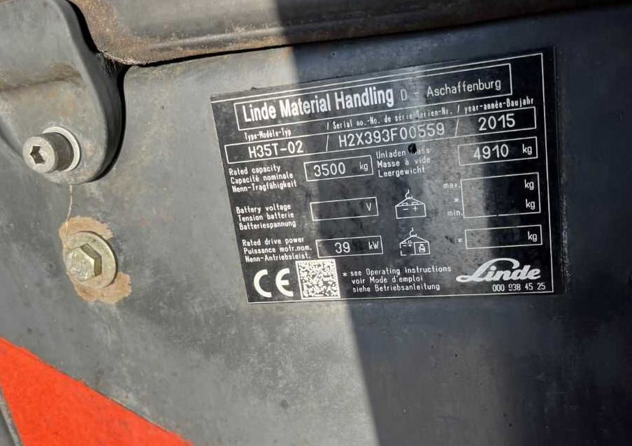 Linde H35T-02 - Plinski viličar: slika 4 Linde H35T-02 - Plinski viličar: slika 4