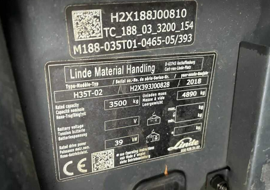 Linde H35T-02 - Plinski viličar: slika 5 Linde H35T-02 - Plinski viličar: slika 5