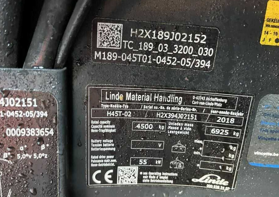 Linde H45T-02 - Plinski viličar: slika 4 Linde H45T-02 - Plinski viličar: slika 4