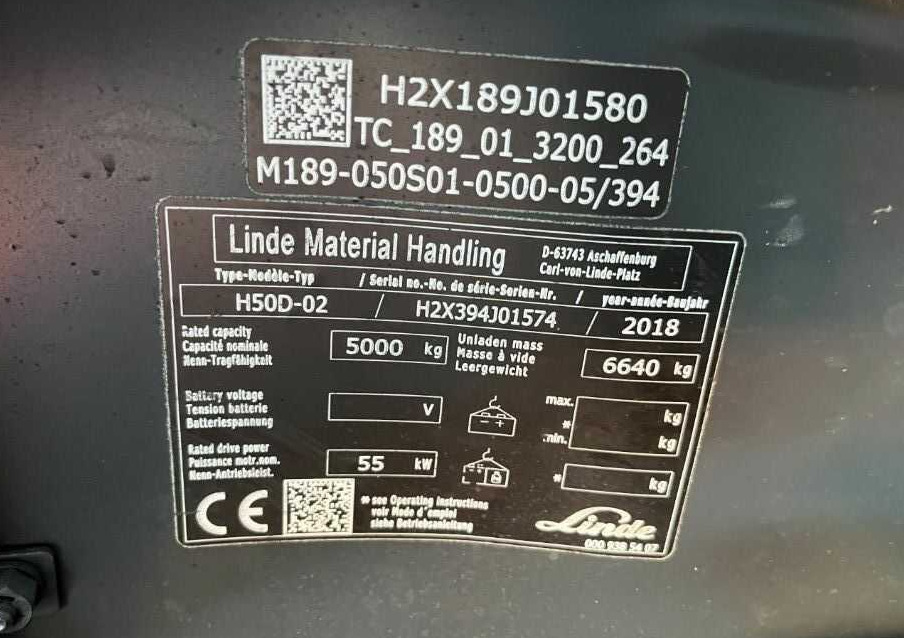 Linde H50D-02 - Diesel viličar: slika 4 Linde H50D-02 - Diesel viličar: slika 4