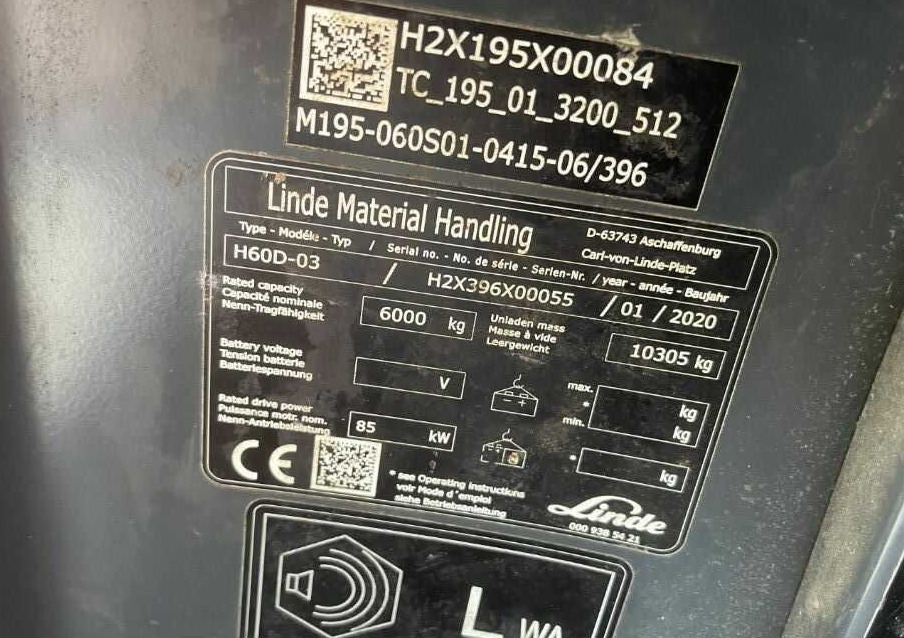 Linde H60D-03 - Diesel viličar: slika 4 Linde H60D-03 - Diesel viličar: slika 4