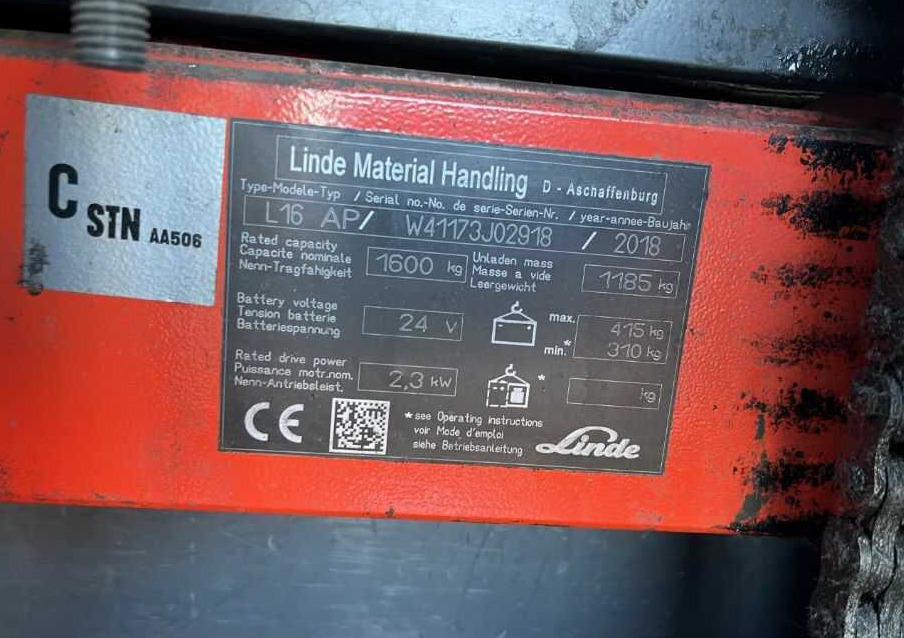 Linde L16APi - Stroj za zlaganje: slika 4 Linde L16APi - Stroj za zlaganje: slika 4