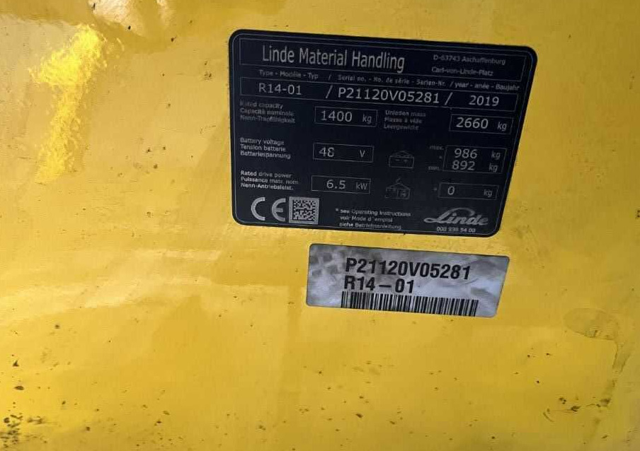 Linde R14-01 - Viličar s pomičnim teleskopom: slika 4 Linde R14-01 - Viličar s pomičnim teleskopom: slika 4